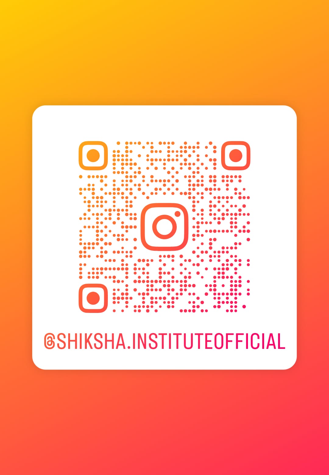 Instagram QR Code for Shiksha Institute